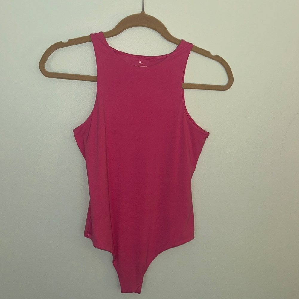 Bright Pink Sleeveless Bodysuit